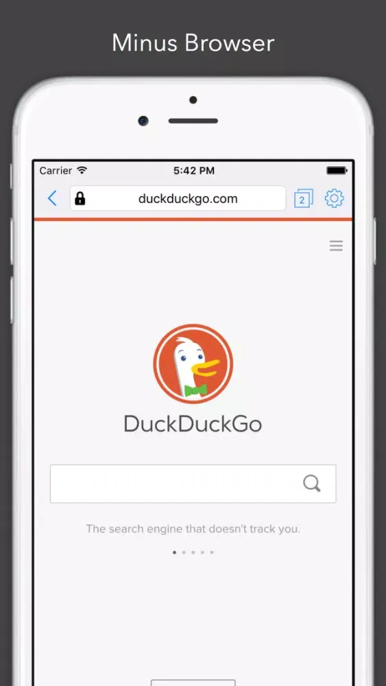 Minus - Secure, Anti-Popup Web Browser Screenshots