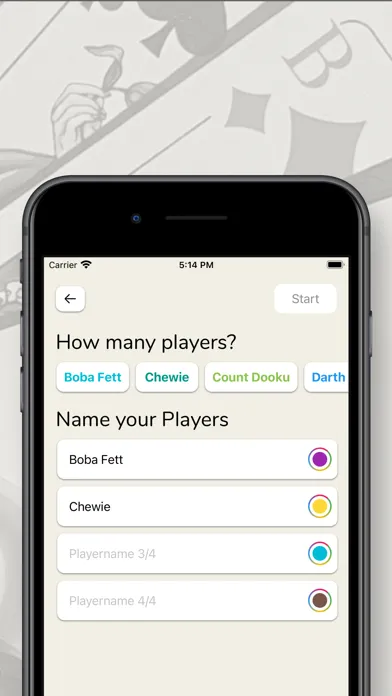 Count Points and Results Screenshots