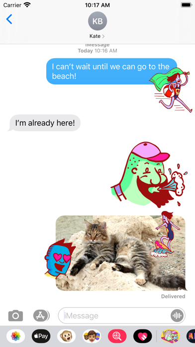 Beach Daze Stickers سکرین شاٹس
