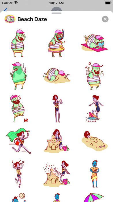Beach Daze Stickers سکرین شاٹس