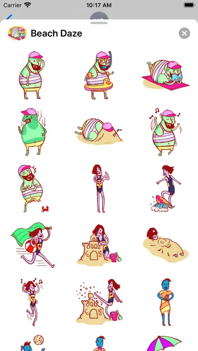 صور Beach Daze Stickers