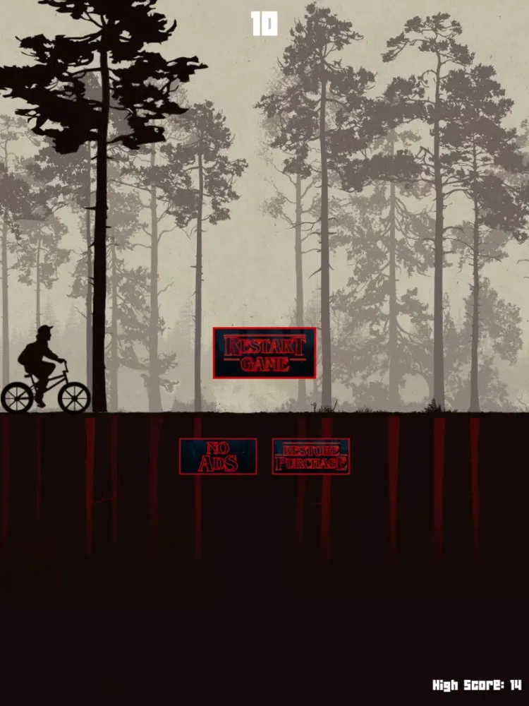 Tangkapan skrin Stranger Upside Down World iPad 