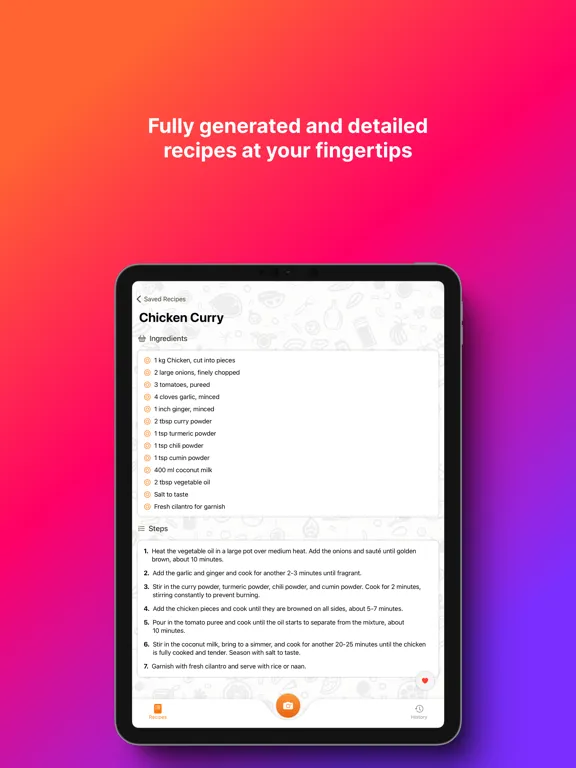 Captures d'écran de SnapRecipe - Recipe Creator iPad 