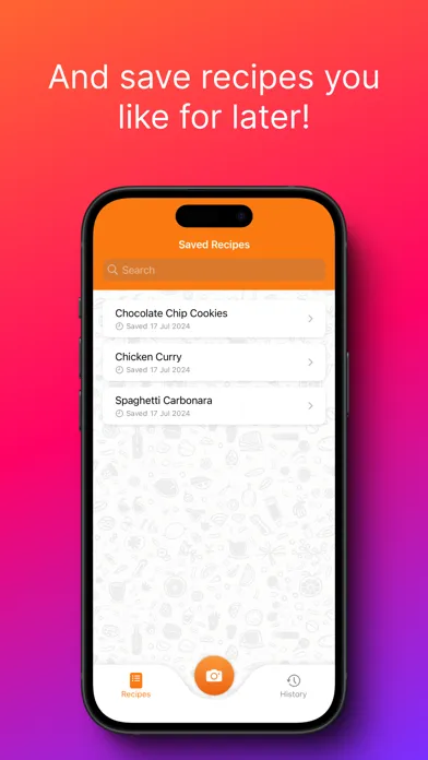 Captures d'écran de SnapRecipe - Recipe Creator
