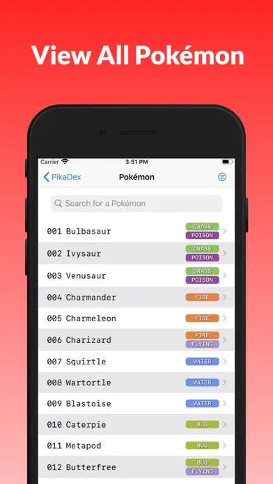 Capturas de pantalla de PikaDex - Dex for every game!