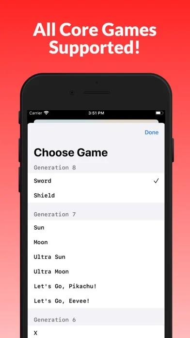 Capturas de pantalla de PikaDex - Dex for every game!