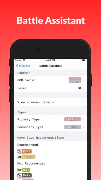 Capturas de pantalla de PikaDex - Dex for every game!