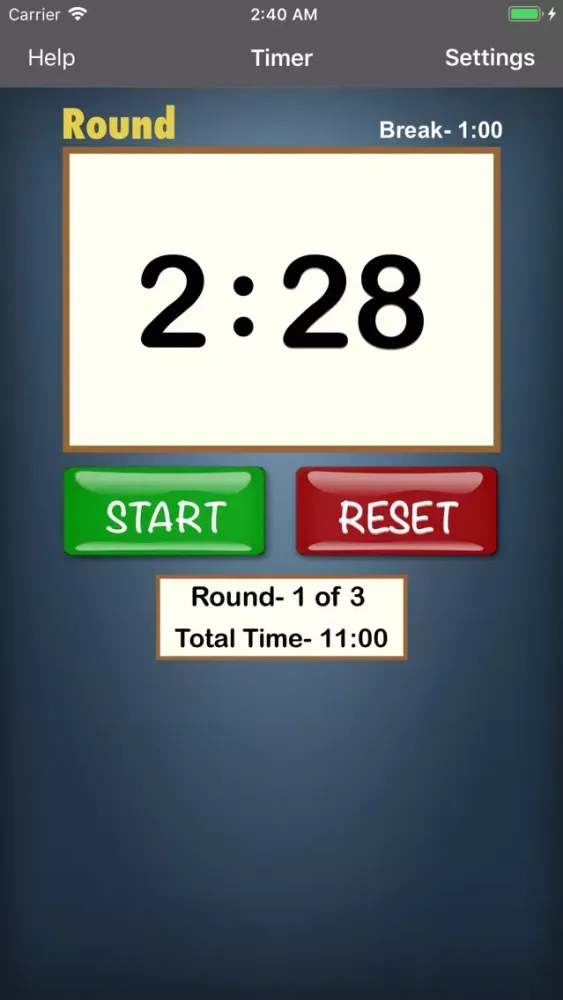 Combat Sports Interval Timer स्क्रीनशॉट