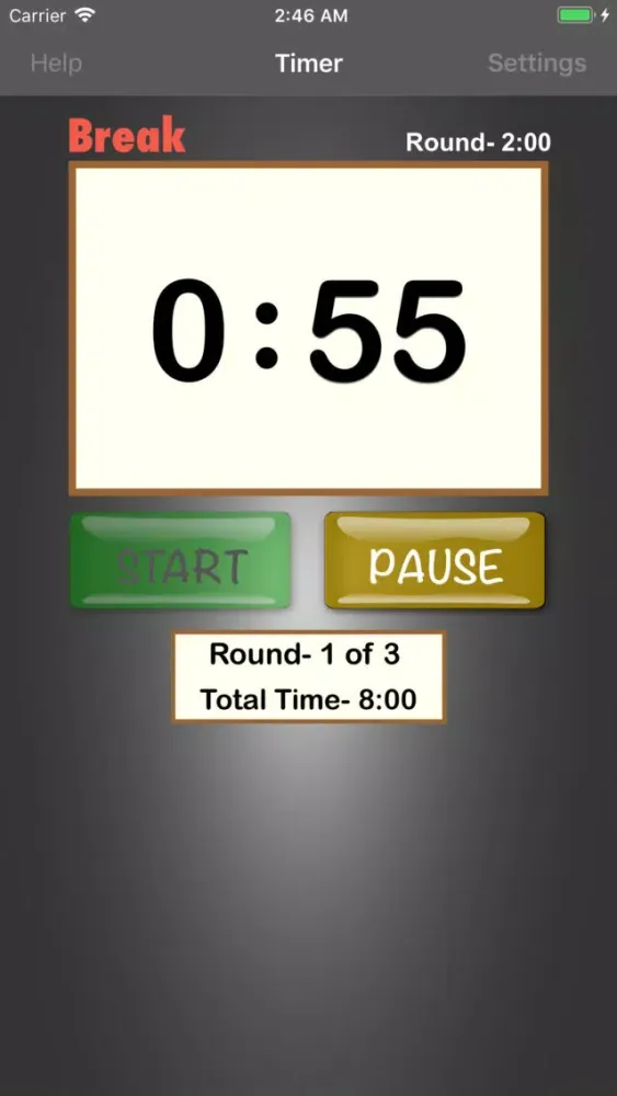 Combat Sports Interval Timer स्क्रीनशॉट