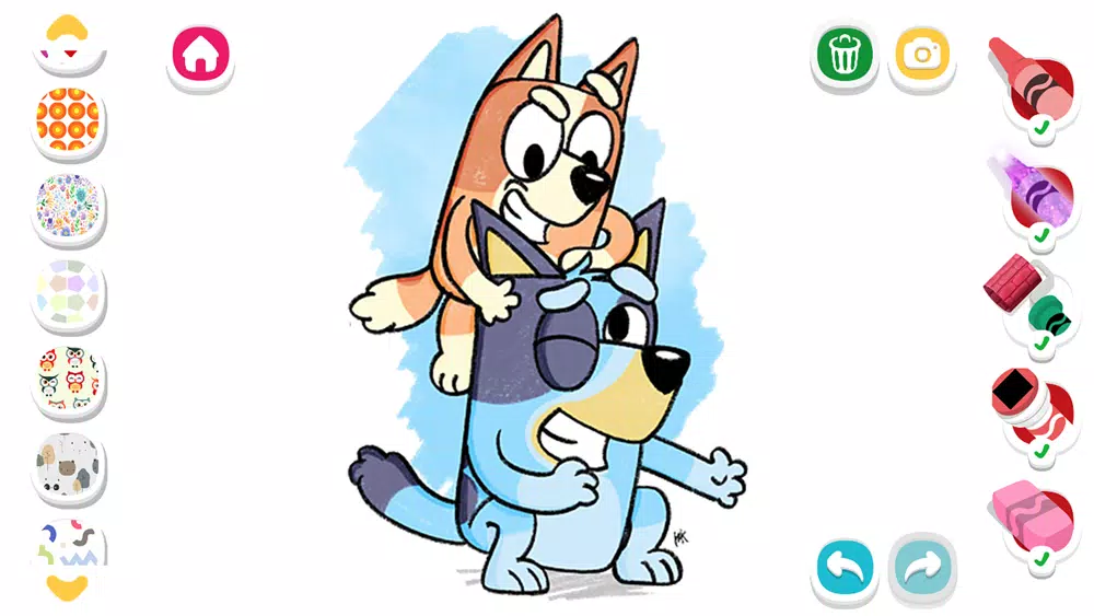 Bluey Puzzle and Coloring Book Screenshots