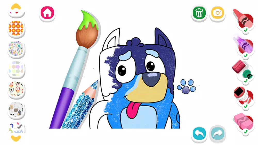 Bluey Puzzle and Coloring Book Screenshots