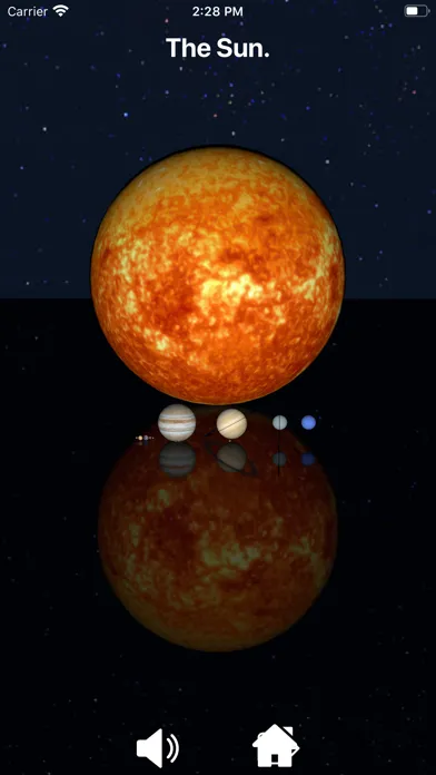 Ảnh chụp màn hình của Universe Size Comparison