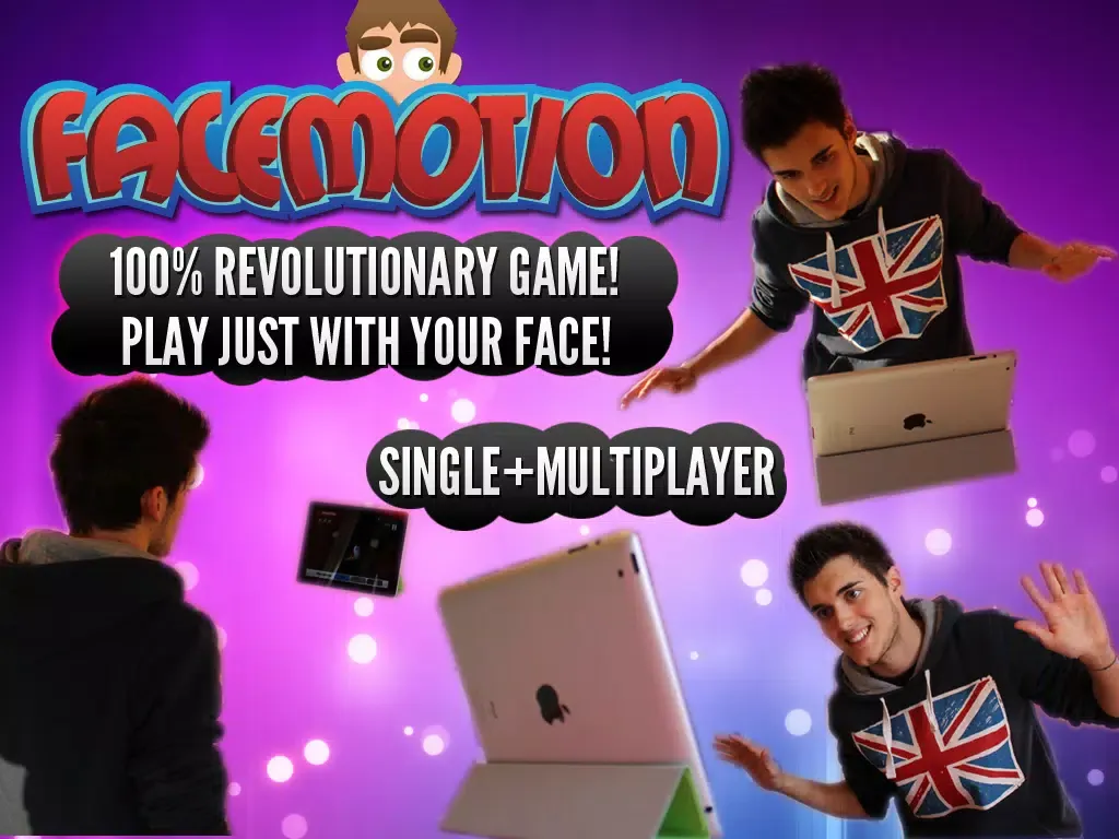 FACEMOTION : Use your face to Play! Augmented reality multiplayer! iPad  স্ক্রিনশট