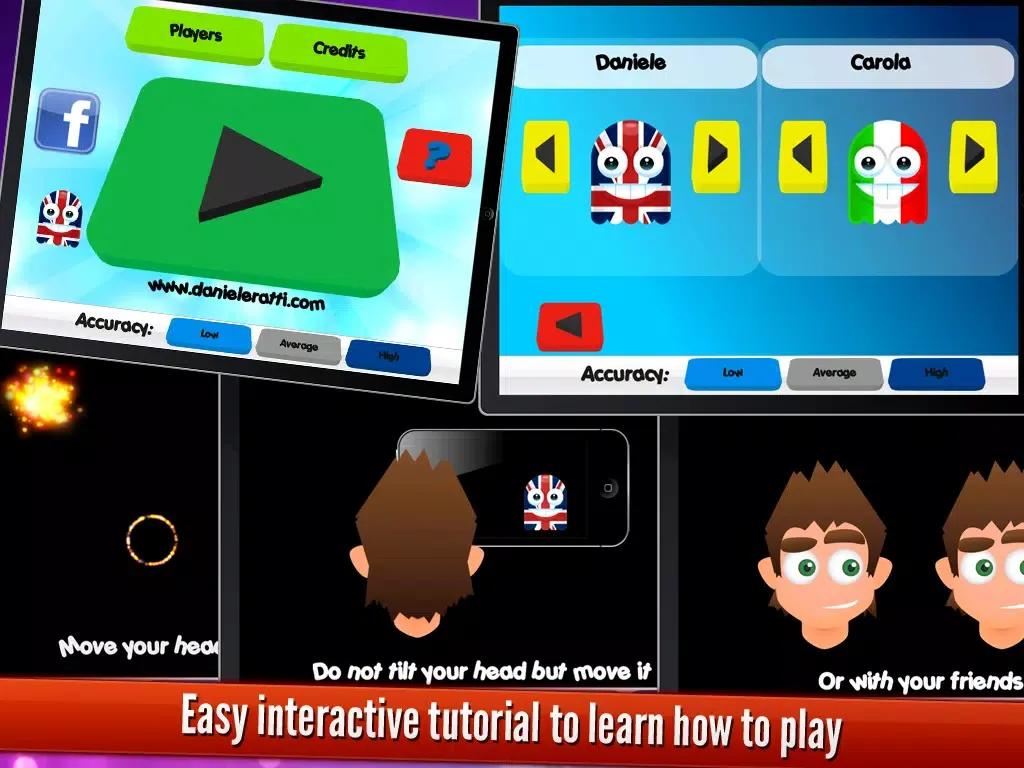 FACEMOTION : Use your face to Play! Augmented reality multiplayer! iPad  স্ক্রিনশট