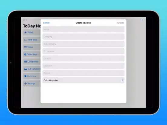 Ảnh chụp màn hình của ToDay Now iPad 