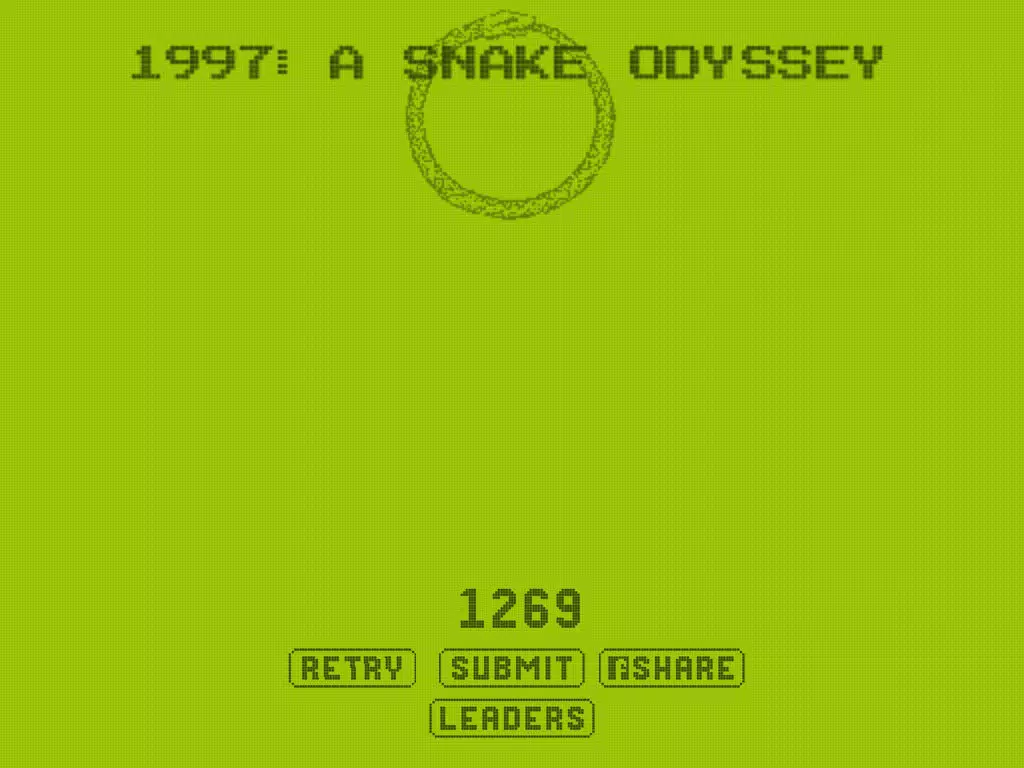 1997: A Snake Odyssey iPad 應用截圖