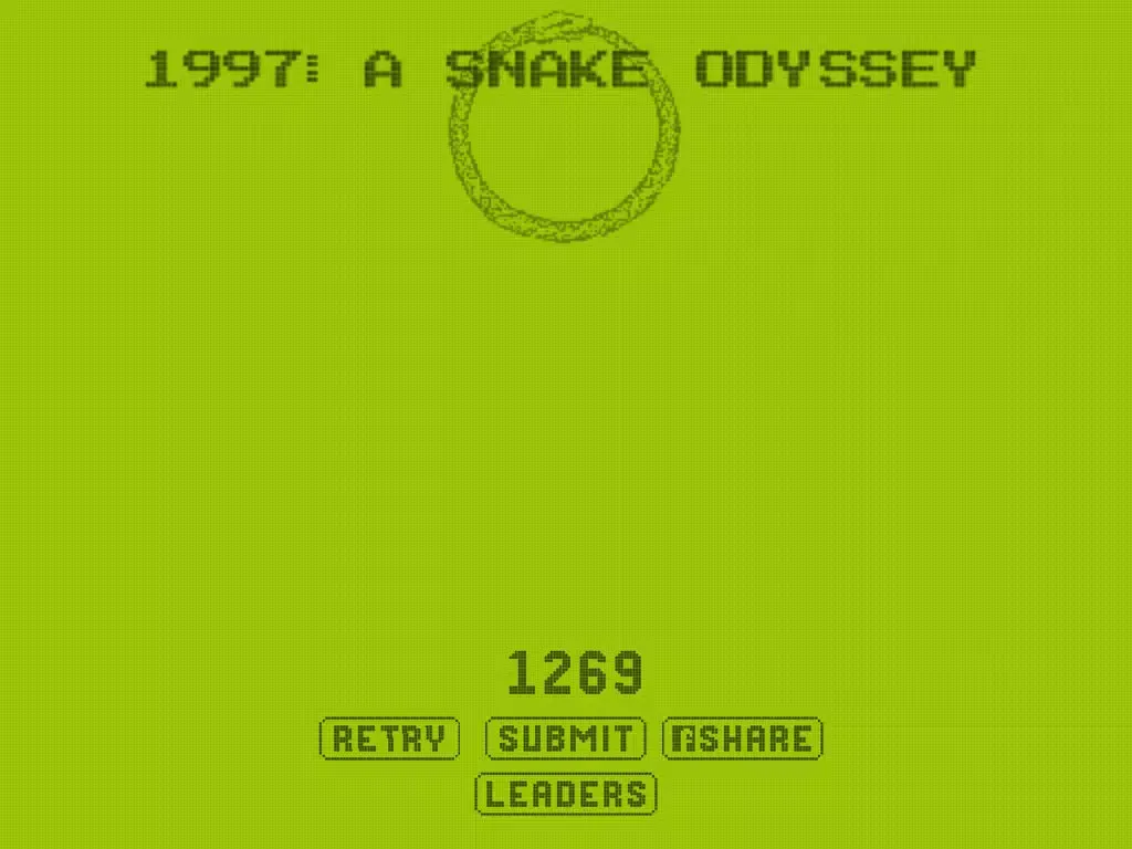 1997: A Snake Odyssey iPad  Ekran Görüntüleri