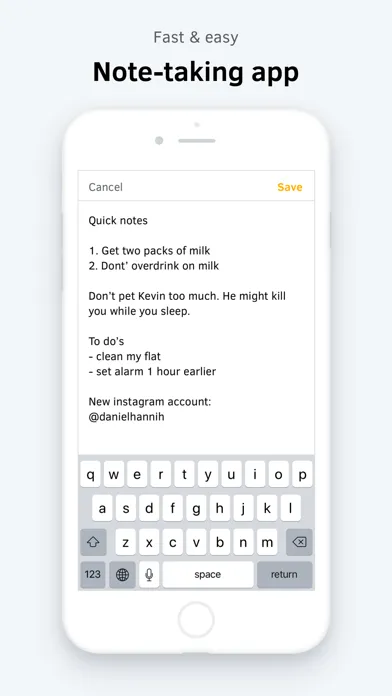Charles' Notes – Notebook App Screenshots
