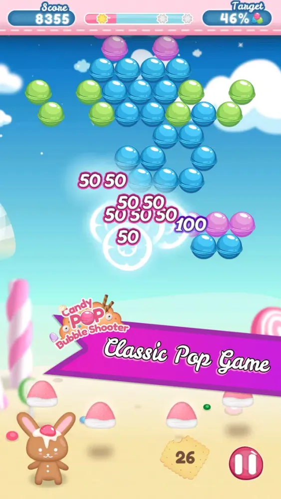 Tangkapan skrin Bubble Shooter - Candy Pop