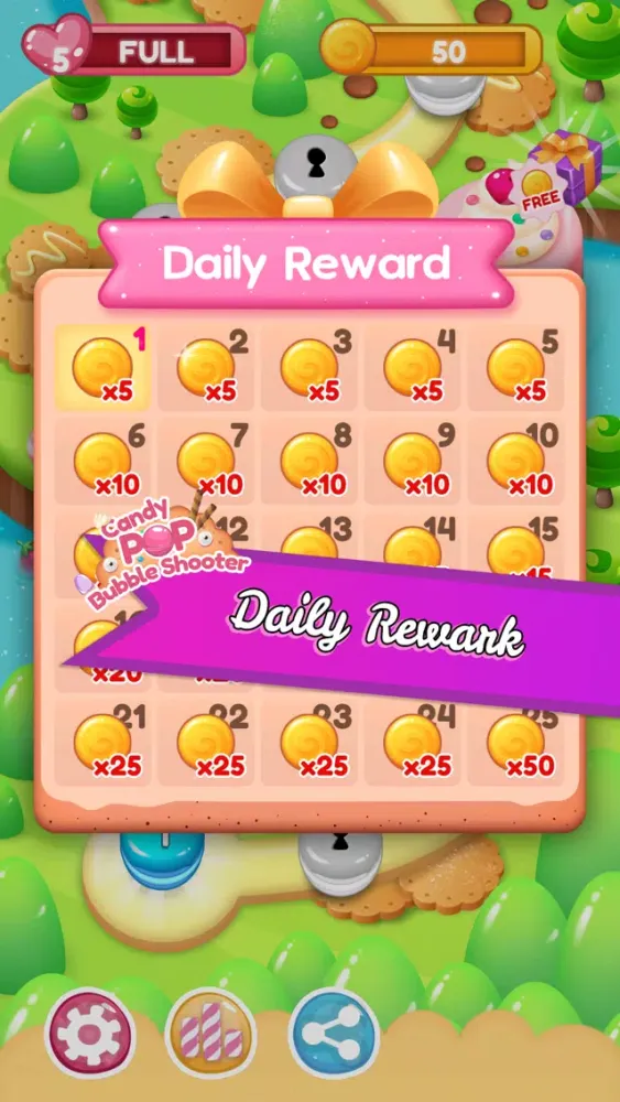 Tangkapan skrin Bubble Shooter - Candy Pop