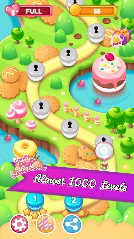 Tangkapan skrin Bubble Shooter - Candy Pop