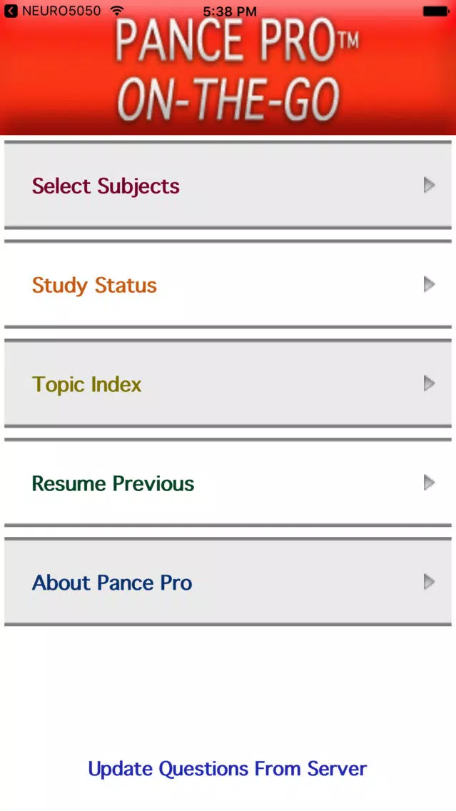 Zrzuty ekranu PANCE PRO App