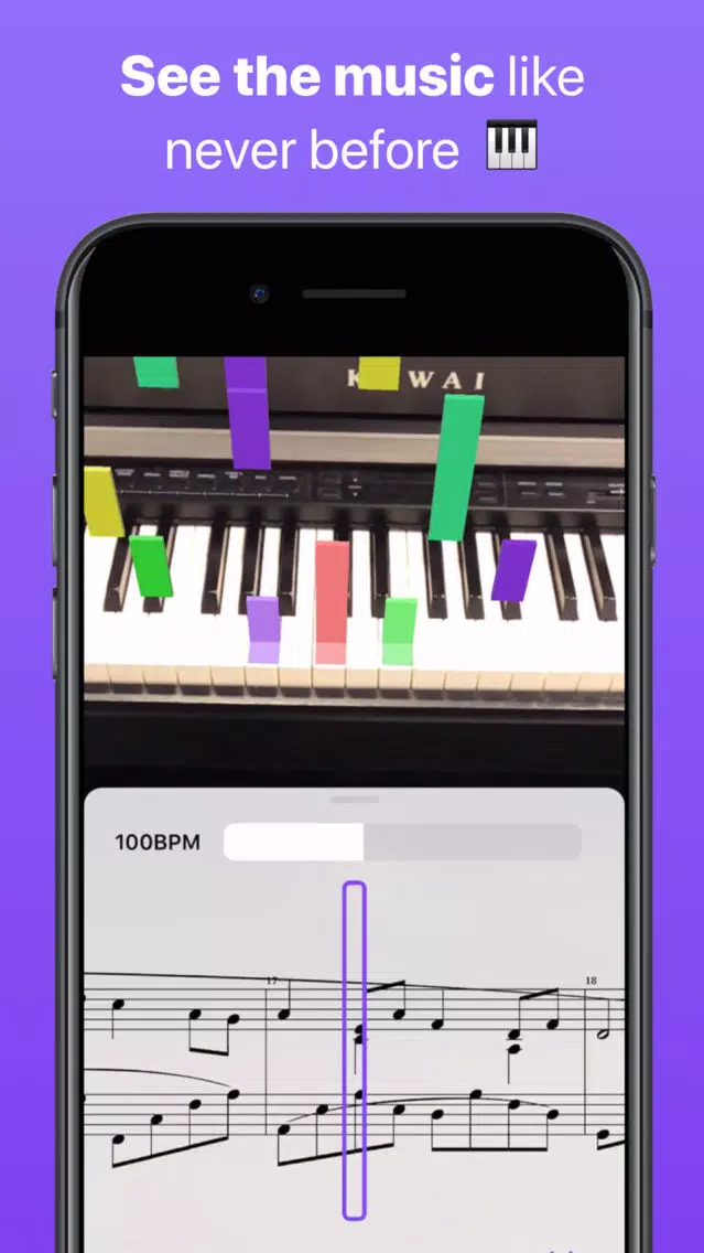 Zrzuty ekranu Chroma - AR Piano Tutor