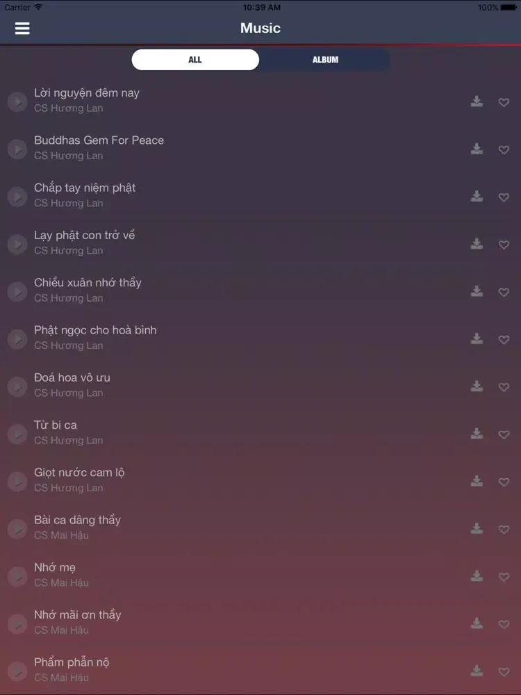Ảnh chụp màn hình của Buddhalife Pro iPad 