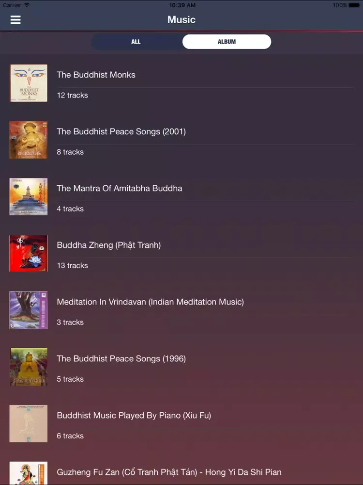 Ảnh chụp màn hình của Buddhalife Pro iPad 