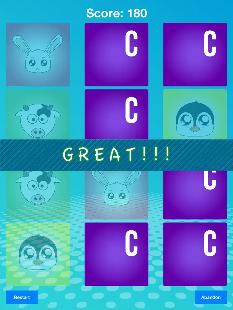 Zrzuty ekranu Concentration For Kids FREE iPad 