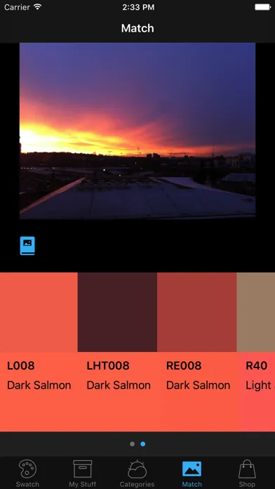 ภาพหน้าจอของ ShowTool Swatch