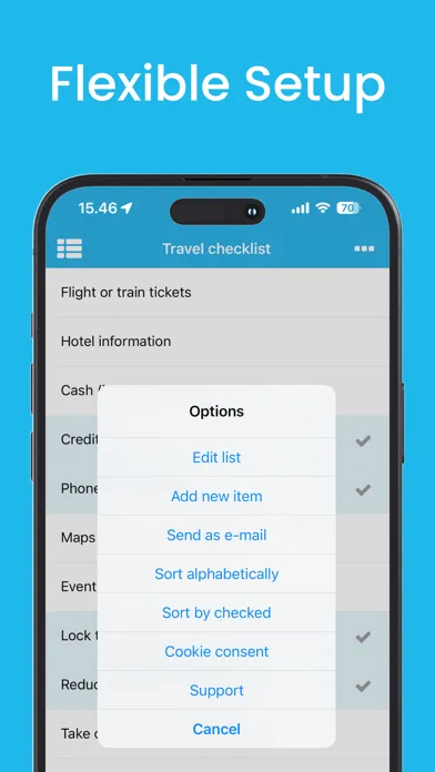 صور Checklist app (Packing List)
