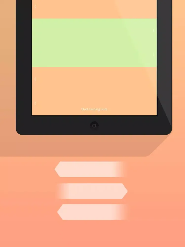 Tangkapan layar Zwipe iPad 