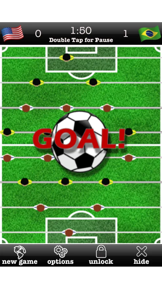 Tangkapan layar Foosball World Tour Free