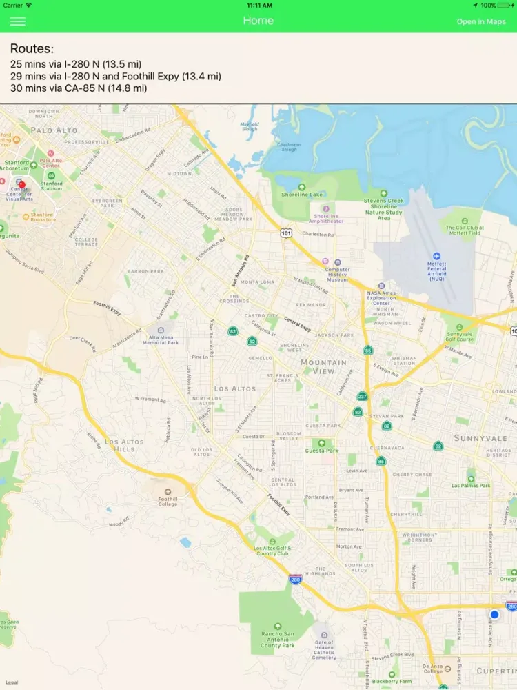 Travel Time Assistant iPad  Screenshots