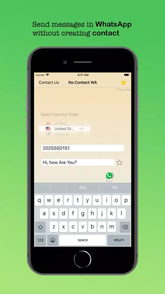 NO Contact WA سکرین شاٹس