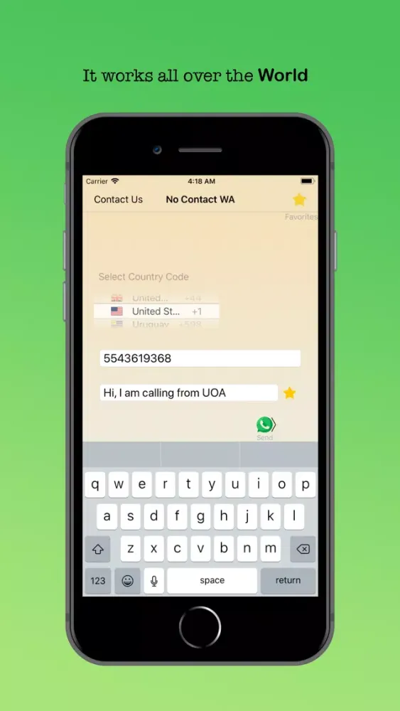 NO Contact WA سکرین شاٹس
