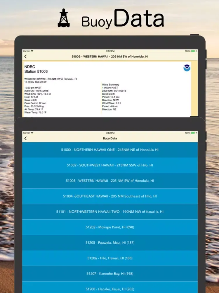 Capturas de pantalla de Hawaii Surf Reports iPad 