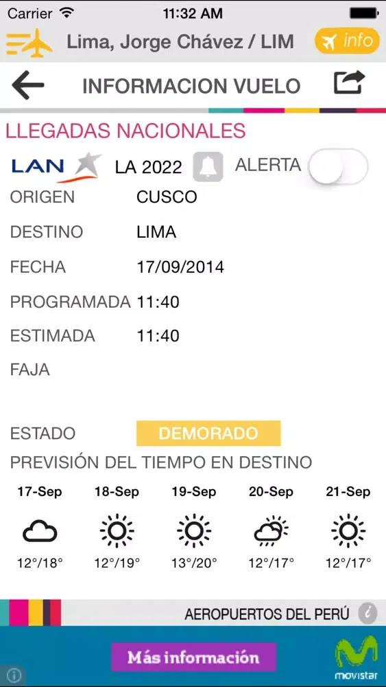 Zrzuty ekranu Aeropuertos del Perú .pe