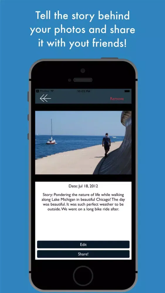 TellTheStory - Give your Photo a Story سکرین شاٹس