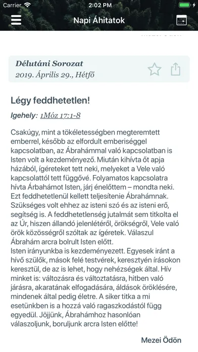 Napi áhítatok Ekran Görüntüleri