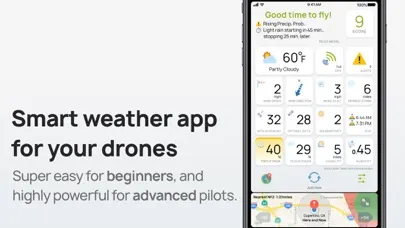 Capturas de tela do AURA - Smart Weather for Drone