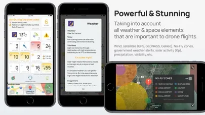 Capturas de tela do AURA - Smart Weather for Drone