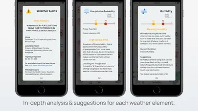 Capturas de tela do AURA - Smart Weather for Drone
