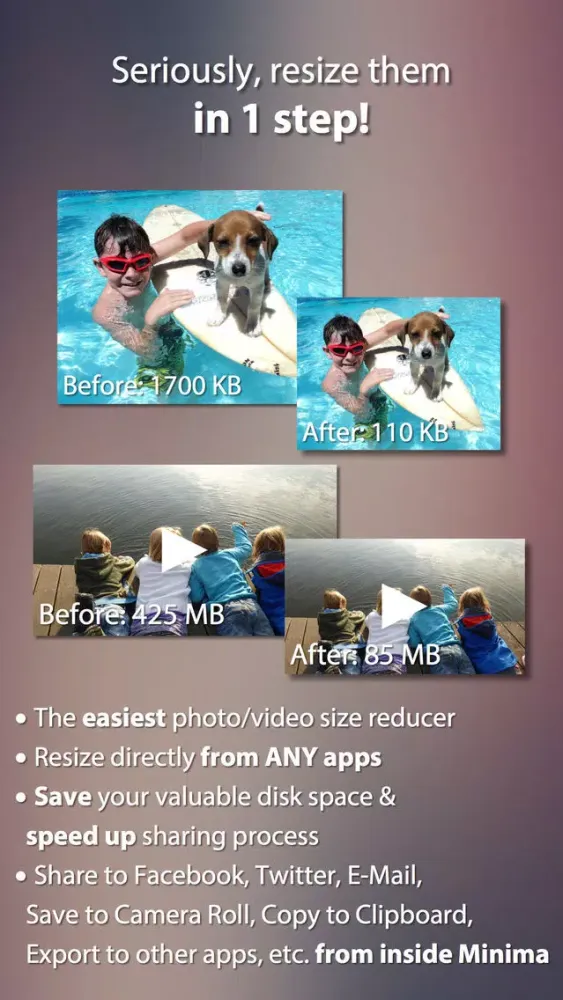صور Minima Pro - Image & Video Resizer