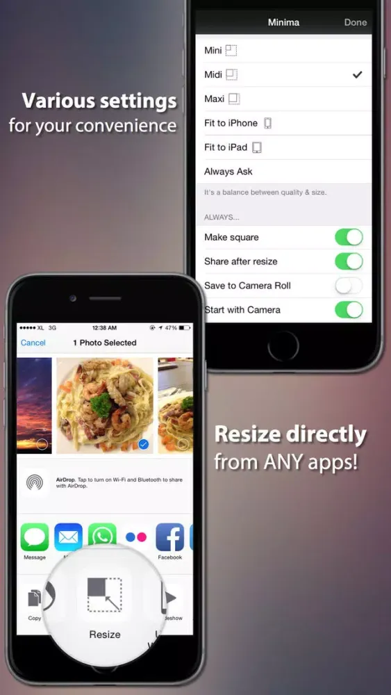 صور Minima Pro - Image & Video Resizer