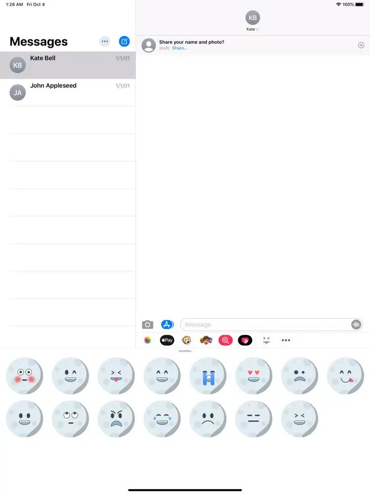 Capturas de pantalla de Moon Stickers Pro 2020 iPad 