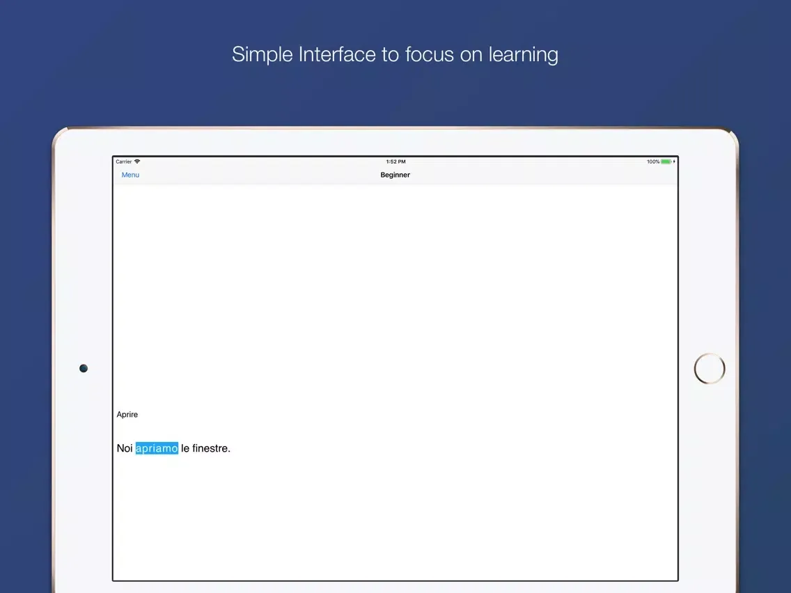 Italian Irregular Verbs iPad  स्क्रीनशॉट