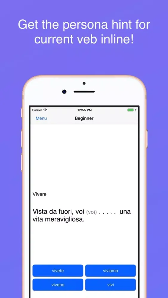Italian Irregular Verbs स्क्रीनशॉट