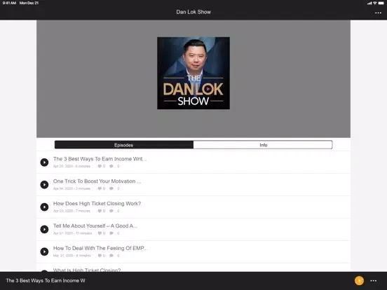 The Dan Lok Show iPad  Screenshots